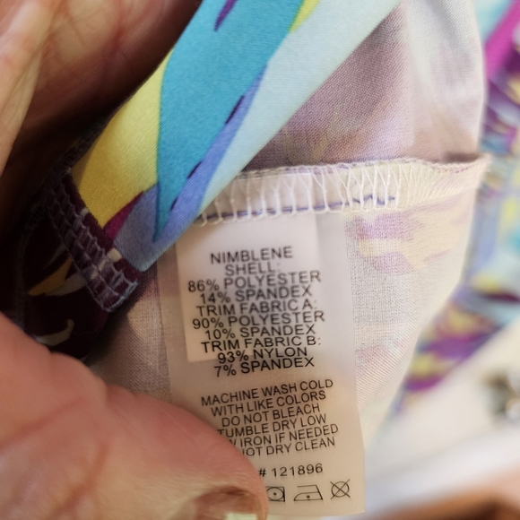 Title Nine Arabella Nimblene Halter Tropical Print Athletic Dress - Picture 3 of 9